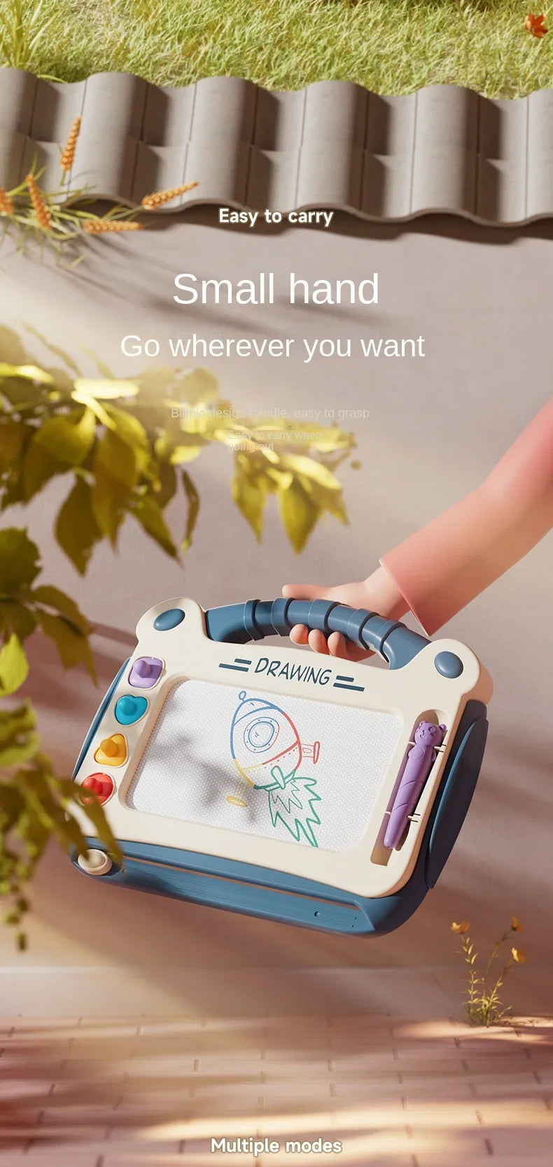 Magnetic Drawing Board for Kids