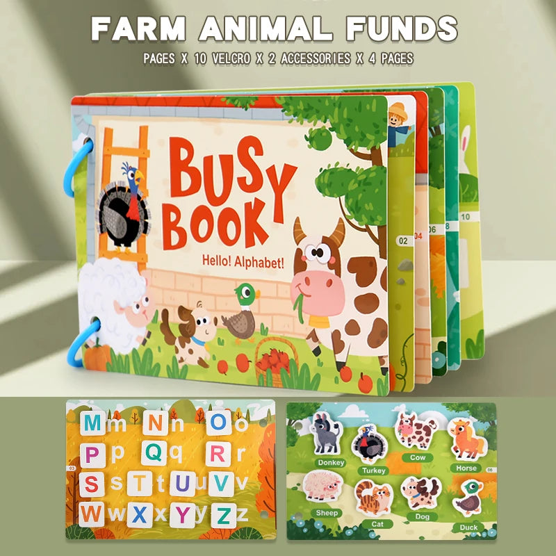 Interactive Learning Binder Quiet Busy Book