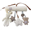 Rabbit Hand Bell Soft Hanging Baby Plush Toy for Car Seat and Stroller
