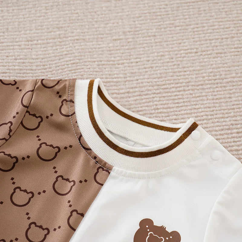 Adorable Teddy Bear Baby Jumpsuit