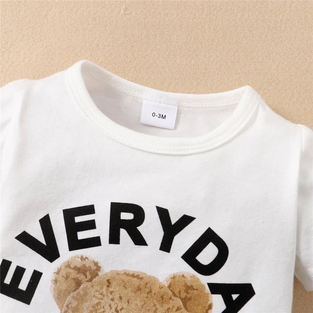 Panda-Themed Baby Romper and Hat Set