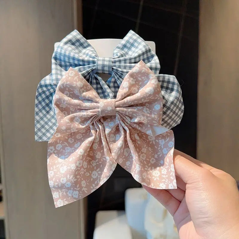 Elegant Ribbon Bow Hair Clips