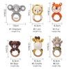 Crochet Animal Rattle Bracelet and Wooden Teethe