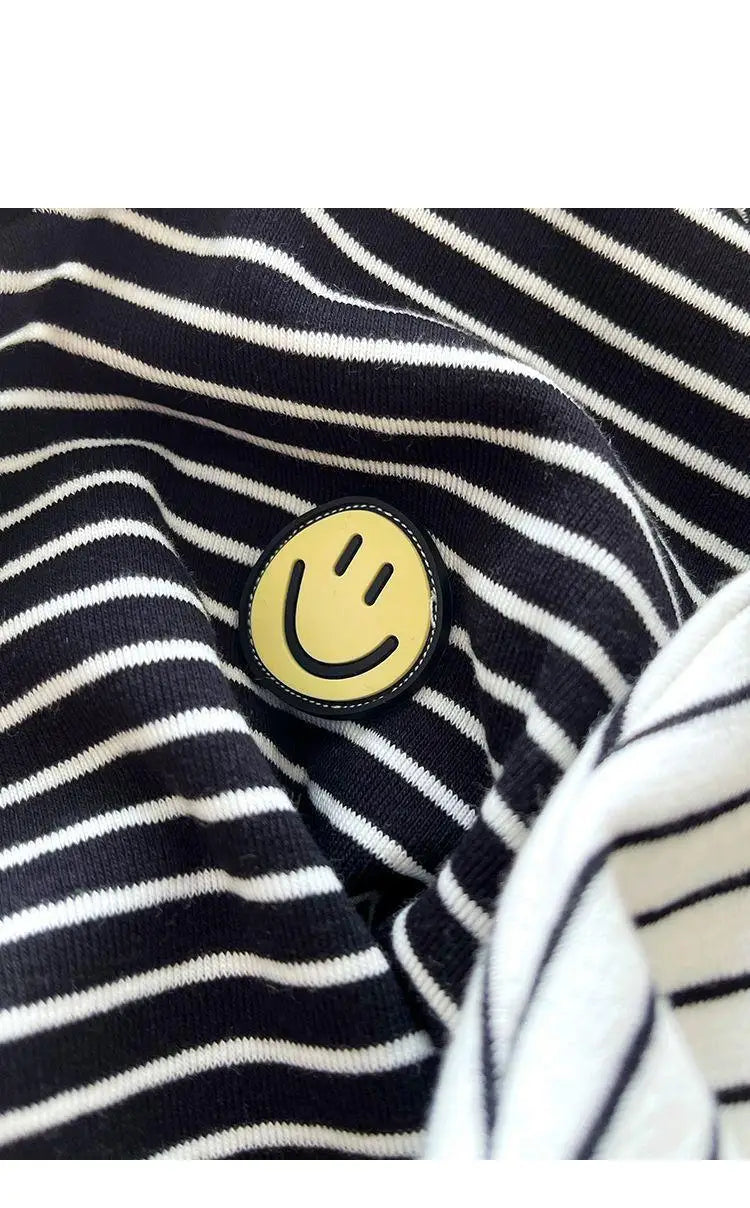 Striped Long Sleeve Cotton Tee for Kids and Toddlers