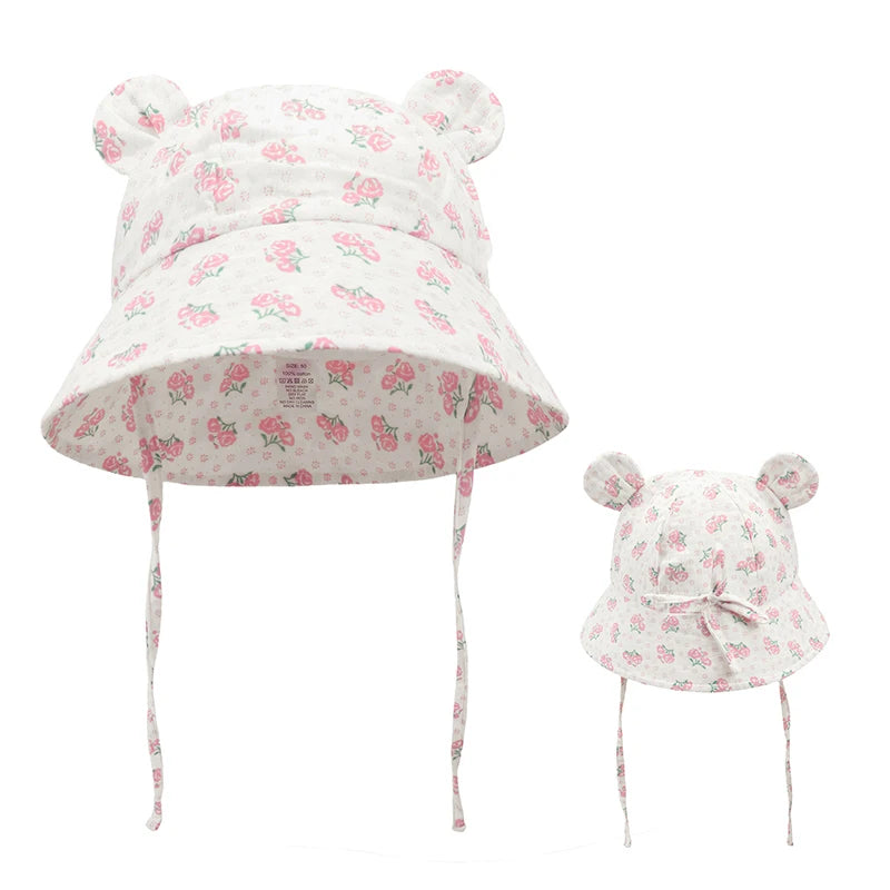 Adjustable Muslin Cotton Baby Sun Hat