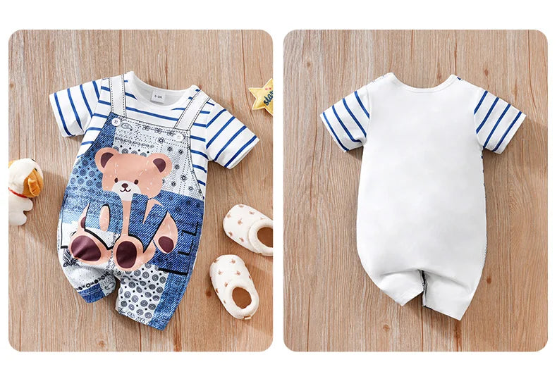 Cartoon Bear Baby Romper