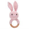Soft Crochet Baby Rattle & Wooden Teether