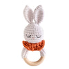 Crochet Animal Rattle Bracelet and Wooden Teethe