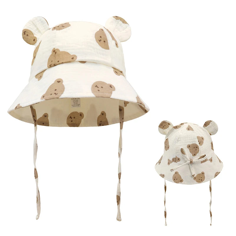 Adjustable Muslin Cotton Baby Sun Hat