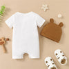 Panda-Themed Baby Romper and Hat Set