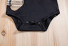 2-Piece Baby Outfit – Cute Plaid Bear Bodysuit and Suspender Shorts