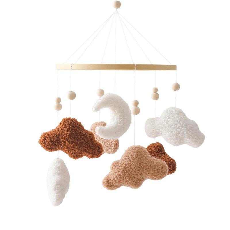 Wooden Baby Crib Mobile with Music Box