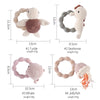 Crochet Animal Rattle Bracelet and Wooden Teethe