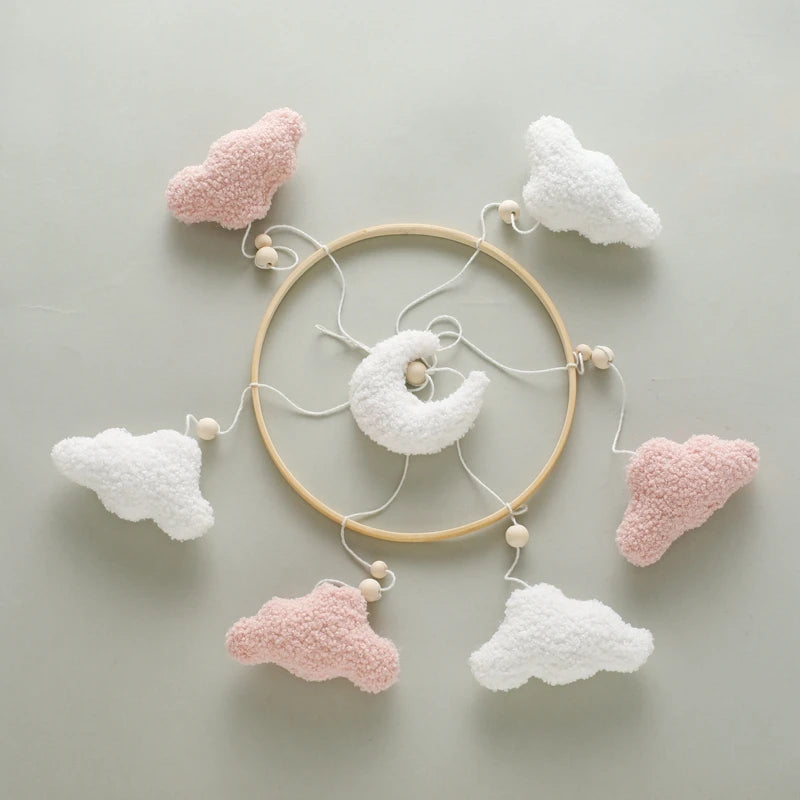 Wooden Baby Crib Mobile with Music Box
