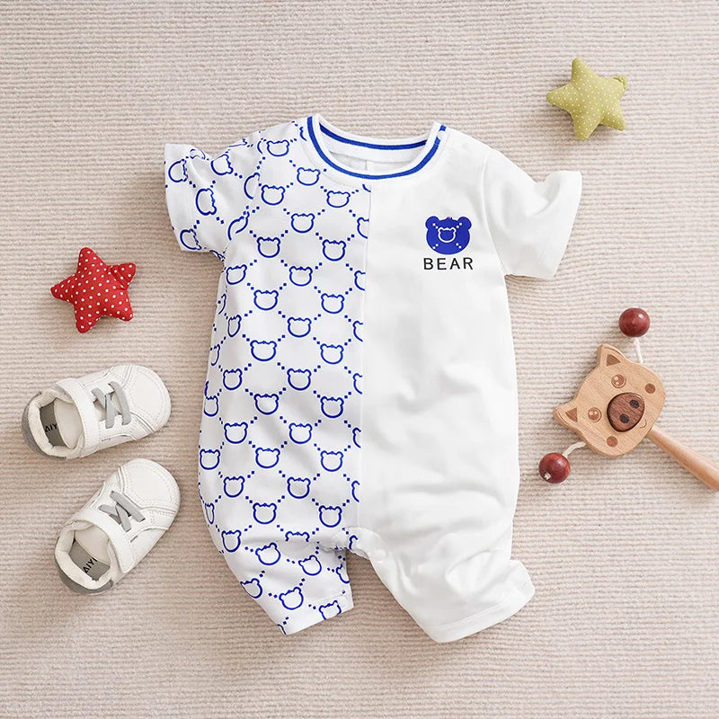 Adorable Teddy Bear Baby Jumpsuit