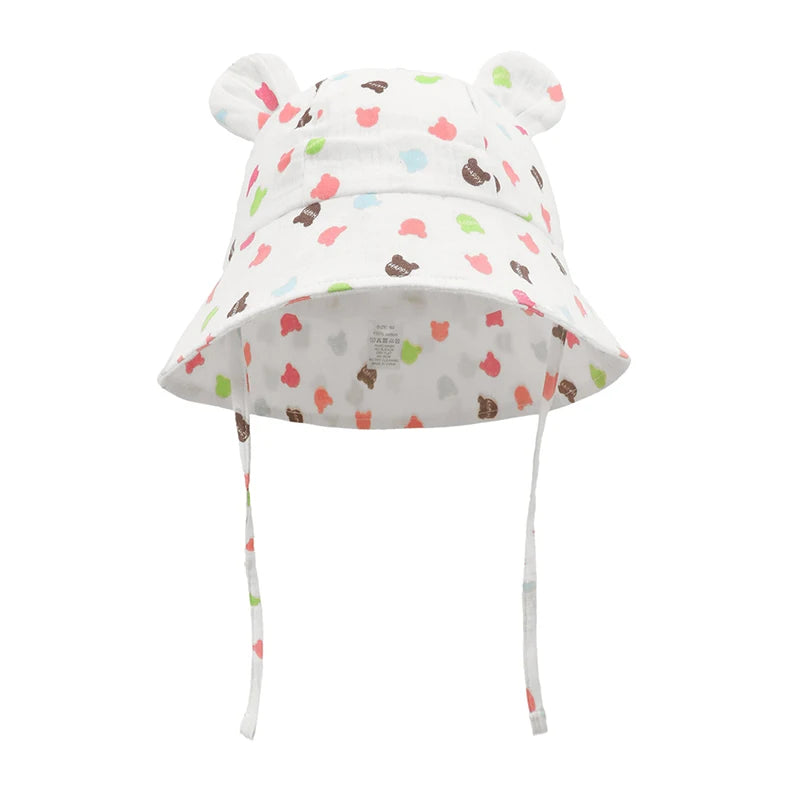 Adjustable Muslin Cotton Baby Sun Hat