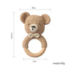 Crochet Animal Rattle Bracelet and Wooden Teethe