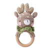 Crochet Animal Rattle Bracelet and Wooden Teethe