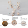 Soft Crochet Baby Rattle & Wooden Teether
