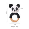 Crochet Animal Rattle Bracelet and Wooden Teethe
