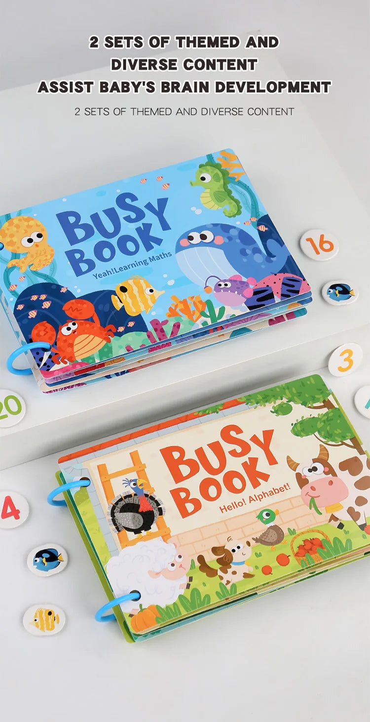 Interactive Learning Binder Quiet Busy Book