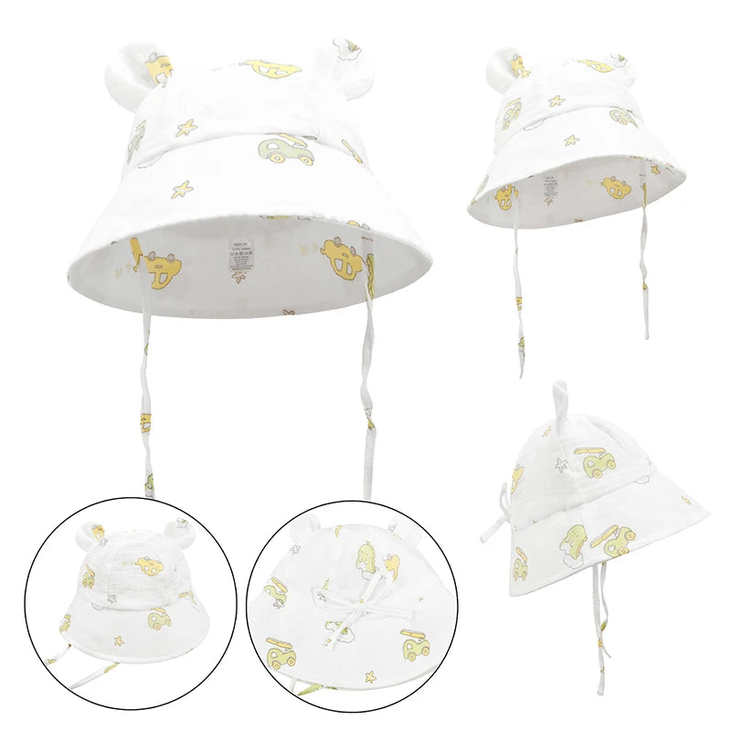 Adjustable Muslin Cotton Baby Sun Hat