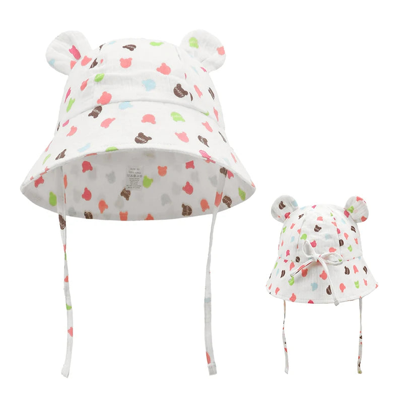 Adjustable Muslin Cotton Baby Sun Hat