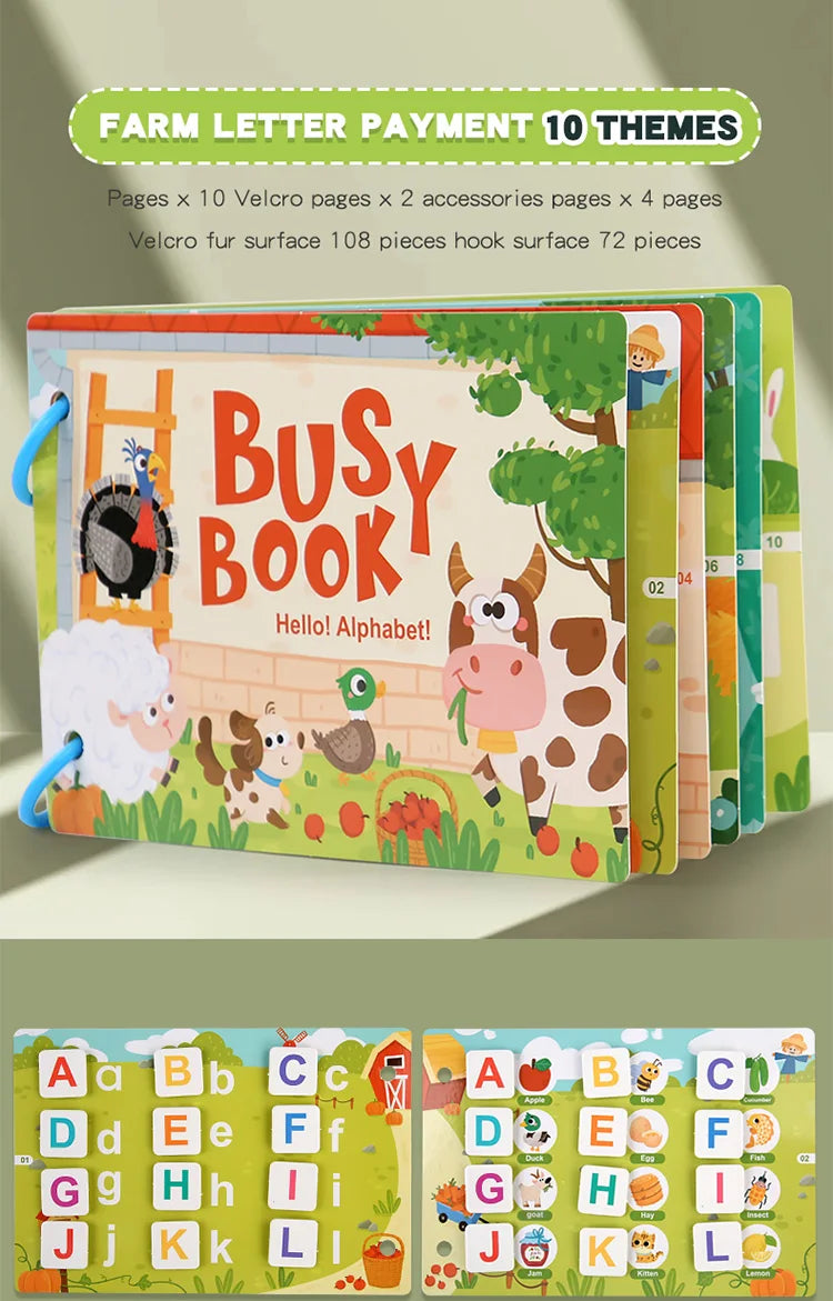 Interactive Learning Binder Quiet Busy Book