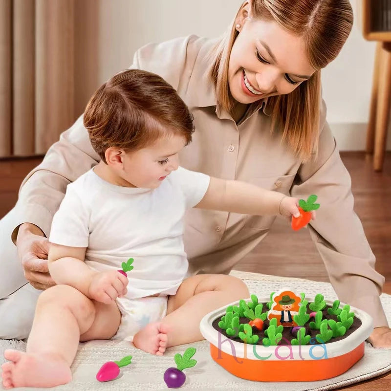 Shape Sorting Montessori Carrot Pulling Toy