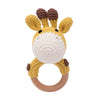 Soft Crochet Baby Rattle & Wooden Teether