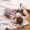Crochet Animal Rattle Bracelet and Wooden Teethe